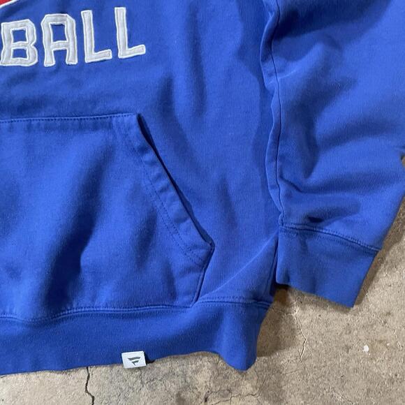 Vintage Chicago Cubs Hoodie Mens M Blue Sweatshirt MLB Baseball Team Logo Y2K - Picture 3 of 7